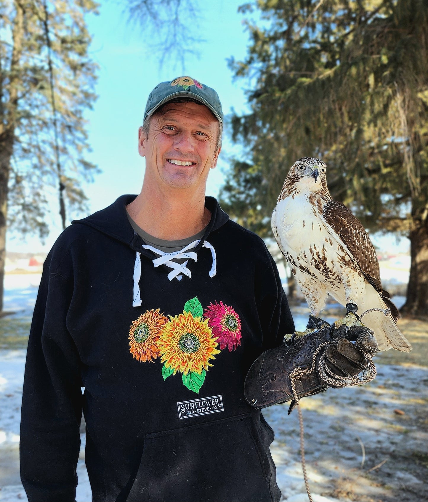 Sunflower Steve Co. Embroidered Hoodie